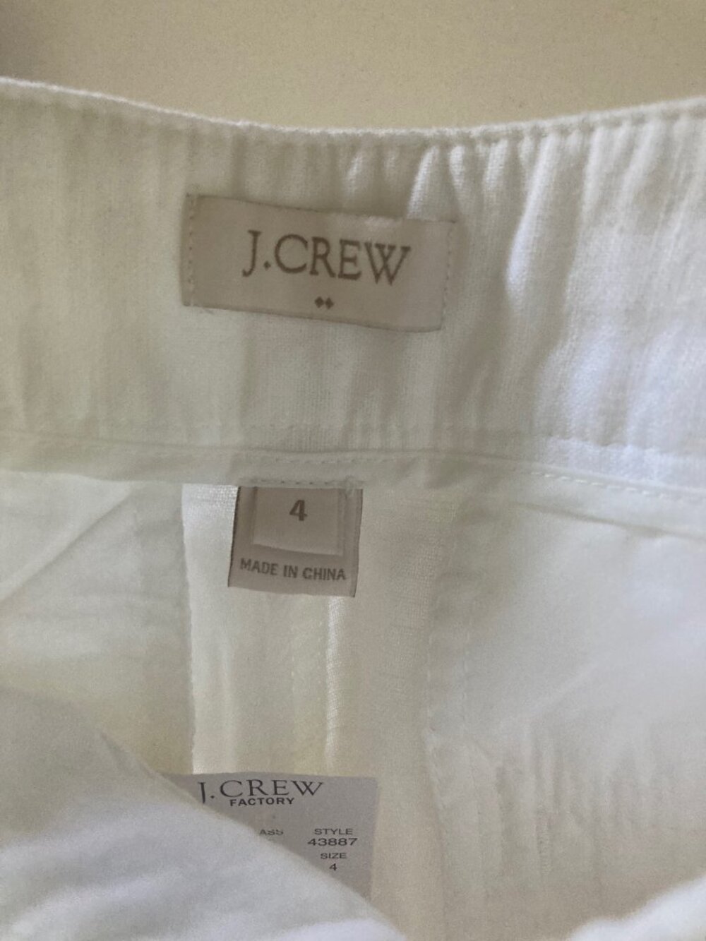 J. Crew White Wide Leg Pants/Trousers - Picture 4 of 16
